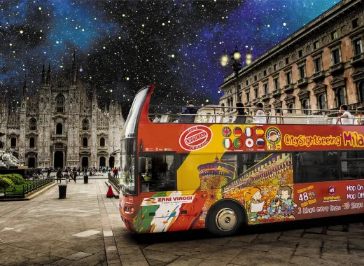 Milan Night Tour by Open Bus