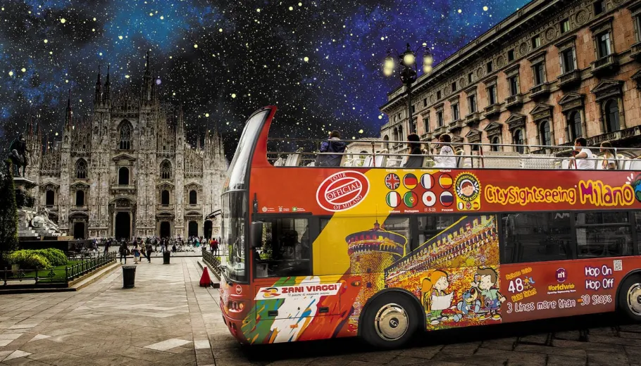 Milan Night Tour by Open Bus